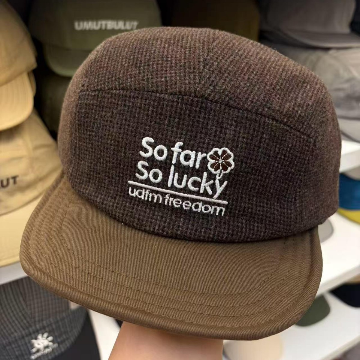 Corduroy Cap 5 Panel - Gorra de Béisbol de Otoño/Invierno con