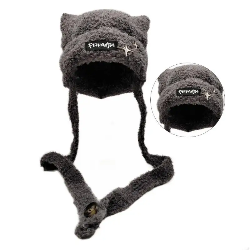 L93F Gorro tejido a mano para  - Winter Trapper Hat reseña y precio