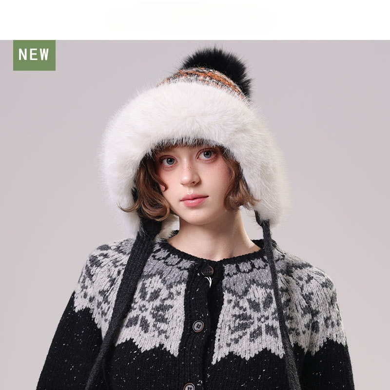 Gorro de punto afelpado para m - Trapper Hat Ear Flap reseña y precio